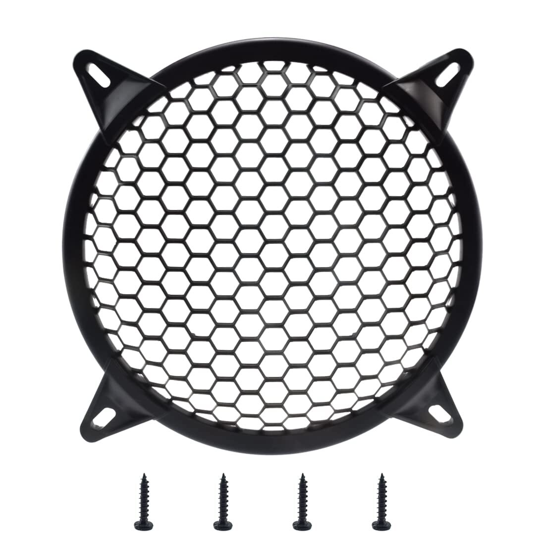 12 Inch Plastic Mesh Waffle Speaker Covers with Screws Audio Sub Woofer Grill...