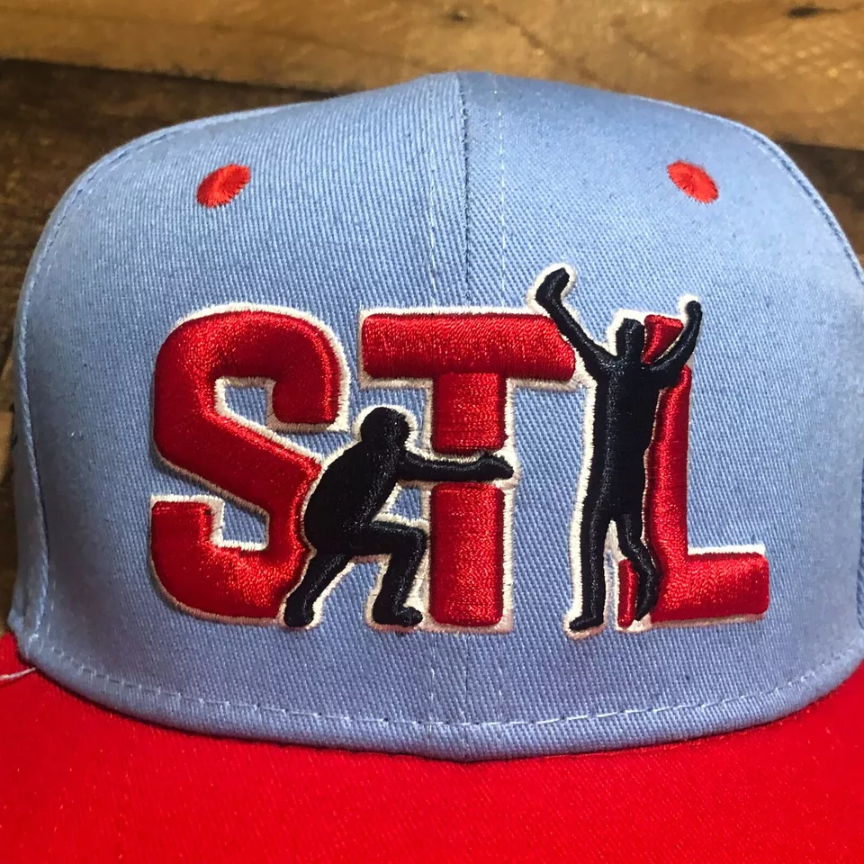 Gorra de los Cardenales de San Luis Gorra Snapback Para Hombre Azul Yadier Molina Adam Wainwright LEER Foto 2 de 4