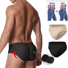 Padded Underwear Briefs for Men Butt Lifter Hip Enhancer Shorts Pants Shaper