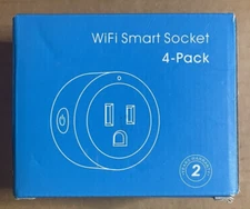 Smart Plug ESICOO - Alexa, Echo & Google Home - Only WiFi 2.4G (4-Pack)