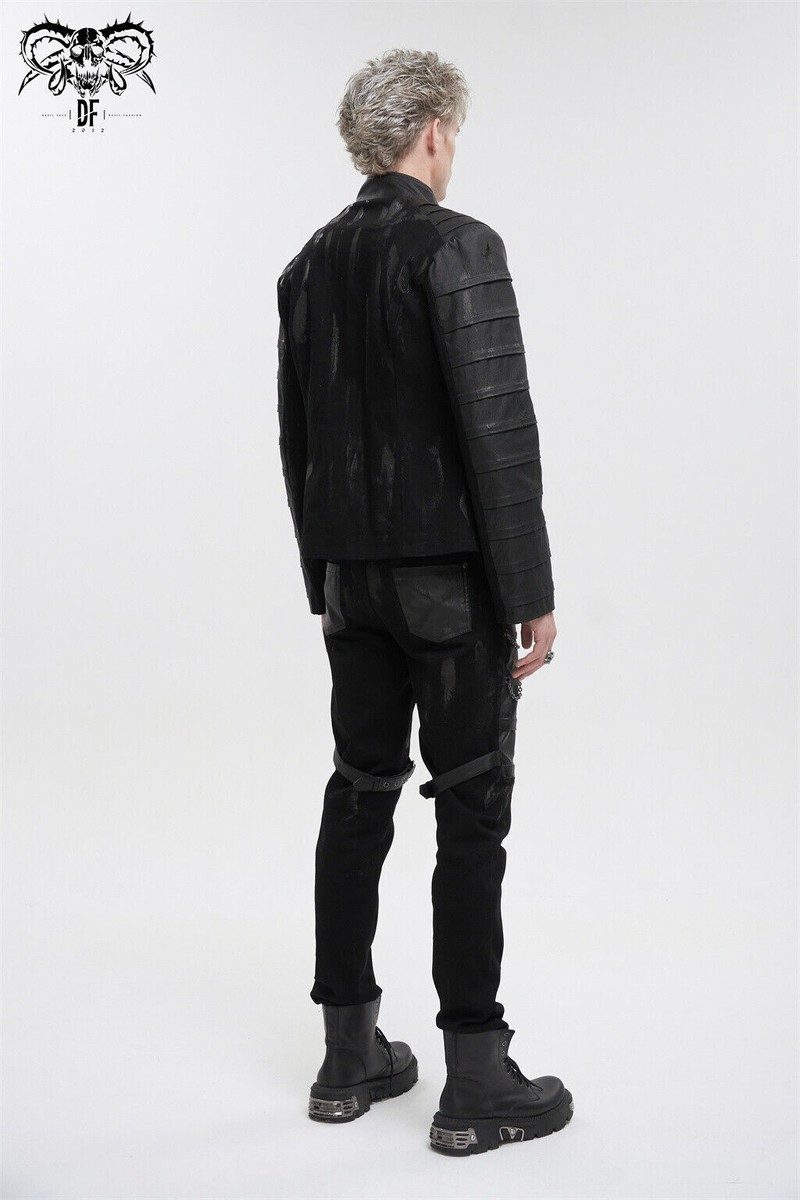 Devil Fashion Black Gothic Punk Rock Daily Wear Slim Fit Devil Fashion Black Gothic Punk Rock Daily Wear Slim Fit
