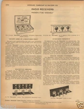1925 PAPER AD Ensemble Radio Receiver Premier 5 Tube