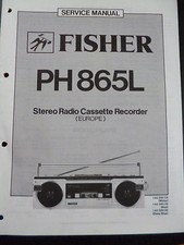 Original Service Manual Fisher  Integrated Stereo Amplifier CA-865L