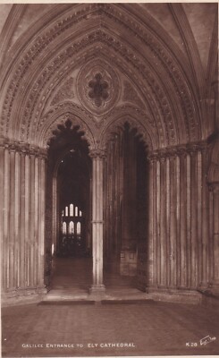 GALILÄA EINGANG ZUR ELY-KATHEDRALE ~ CAMBRIDGE ~ GEBRAUCHT ~ NICHT VERSCHICKT