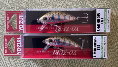 2 Yo-Zuri L-Minnow 1-3/4  3/16oz Baby Brook Sinking F1167-M113