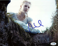 Mia Wasikowska 'Alice in Wonderland' Signed 8x10 Photo ACOA C Devil All Time Mia Wasikowska 'Alice in Wonderland' Signed 8x10 Photo ACOA C Devil All Time