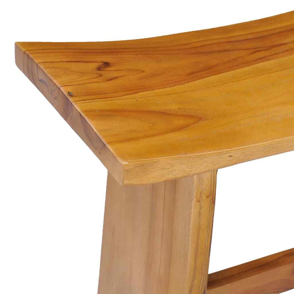 NNEVL Stool Solid Teak Wood - Image 4 of 4