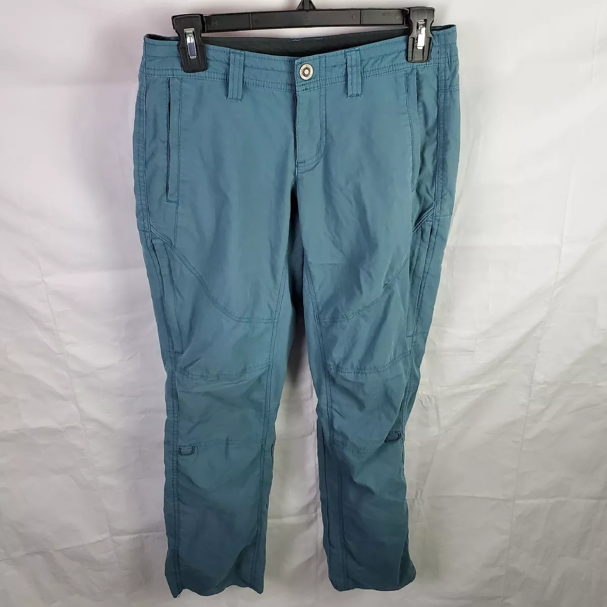 Kuhl Spire Roll Up Pants Hiking Pockets Style 6279 Blue Women's 4 Short