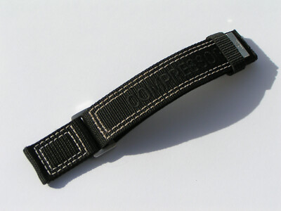 Jaeger LeCoultre Compressor 23/23mm Velcro Armband schwarz JLC I335