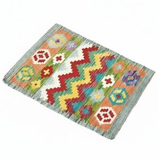 Tappeto Kilim in lana intrecciato a mano, piccolo, decorazione etnica da parete