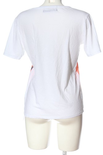 GUESS Camisa con cuello V Mujeres Talla EU 34 blanco-rojo-azul look casual - Imagen 5 de 5