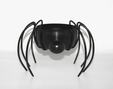 Halloween Spider Candy Bowl Dish Black Metal Figure Spooky Tabletop D cor 6.75  