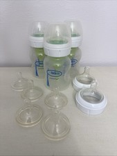 Dr. Brown's Natural Flow Anti-Colic Options Wide-Neck Baby Bottles 5oz. Lot 3