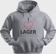 Funny Unisex Hoodie Hooded Sweatshirt Gildan Blend I Love Lager H0437