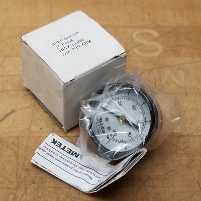 Valco Cincinnati 172559A Gauge, 2'', P500k, 7 Bar/100 Psi, 1/8'' NPT CBM - NEW