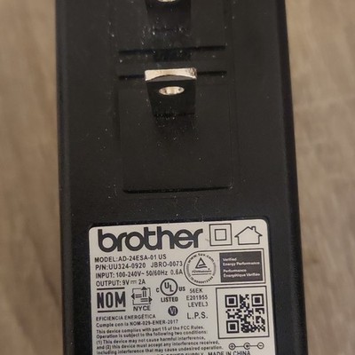 Brother AD-24ESA-01 US Printer Power Supply Adapter 9V 2A Black