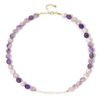 Cavill Halskette Vergoldet Sterlingsilber Lavendel Amethyst 181,07Ct