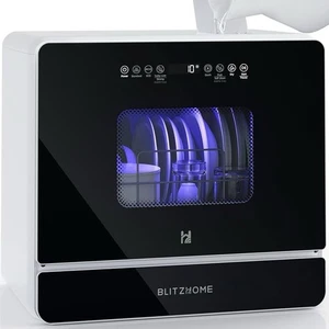 Countertop Portable Dishwasher, 9 Programs, 167℉ High-Temp, 360° 3 Spray, 24H Ti