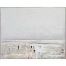 Renwil OL2106 Lynx Texture and Subtle Gold Leaf Canvas Art