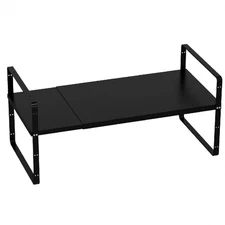 Expandable Shelf Rack Counter Organizer Shelf 16.54'' to 27.17'', Stackable C...