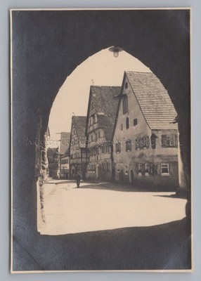 Wolframs-Eschenbach - Blick durchs Stadttor - Altes Foto 1920er 1930er