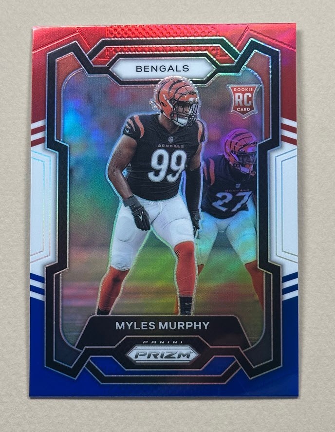 Myles Murphy - 2023 Panini Prizm - Red White Blue Prizm - Rookie #320