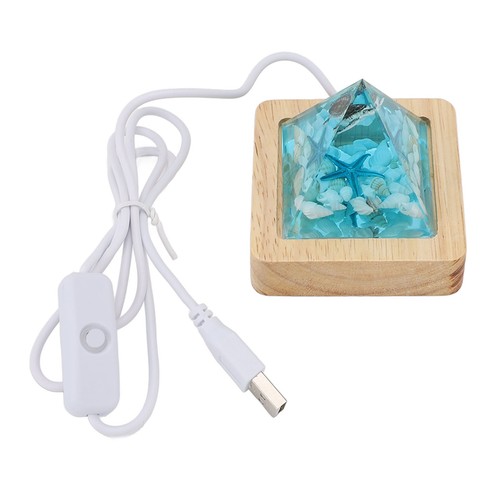 Lampada da tavolo paesaggio marino luce notturna USB 5V antigraffio decorazione oceano per - Foto 13 di 22
