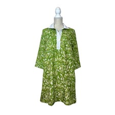 NWT Smith & Quinn Sophia Tunic Dress Sz XS Green White Floral Preppy New