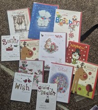 Christmas Cards Joblot 130 Odd New with Envelopes Various Designs Xmas Cards