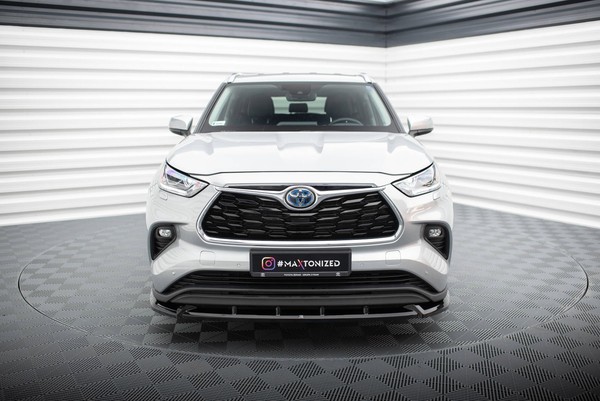 Maxton Design Frontlippe V.1 Passend FüR Toyota Highlander Mk4 Schwarz Hochglanz-image