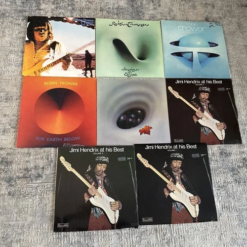 Lot Of 8 Vinyl Records, Robin Thrower, Jimi Hendrix