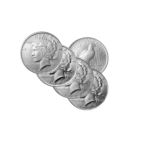 Lot of 2 Peace Dollar out of Album PEACEDOLRAW