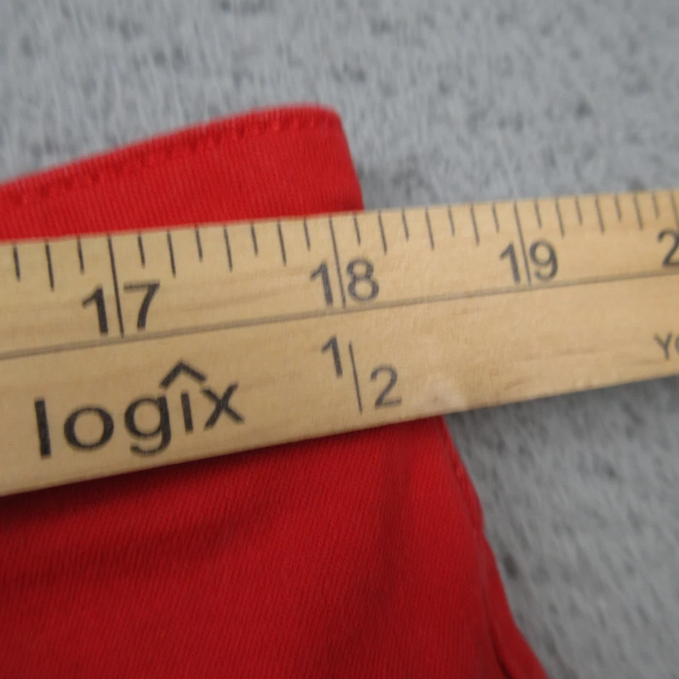 Lee Riders Shorts Mens 36 Red Flat Front Chino Casual - Image 2 of 4
