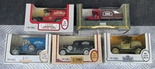 Lot Of 5 Die Cast Car Coin Banks Ertl AGWAY Ford Model T Kenworth Original Boxes