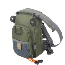 Small Fly Fishing Chest Pack Lightweight Tackle Storage Pouch Waist Bag Army ...