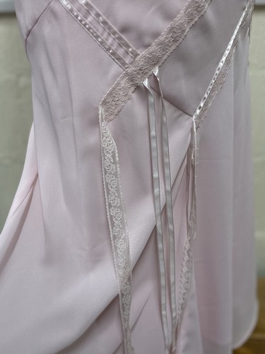 TOGETHER Blush Pink Maxi Dress Ball gown Silk UK 12 - Picture 5 of 11