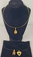 Vintage Joan Rivers Interchangeable Choker w/3 Charms