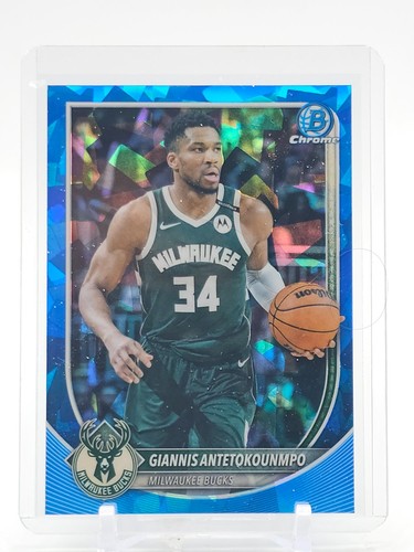 GIANNIS ANTETOKOUNMPO 2025-26 BOWMAN CHROME SAPPHIRE #BCV-80 BUCKS Q7468