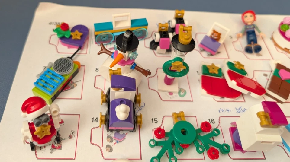 21 Complete Items - 3 Partial from Lego 41382 Friends Advent Calendar 2019 - Image 3 of 4