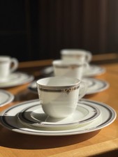 Hutschenreuther Biaritz 6 Kaffeegedecke Bone China