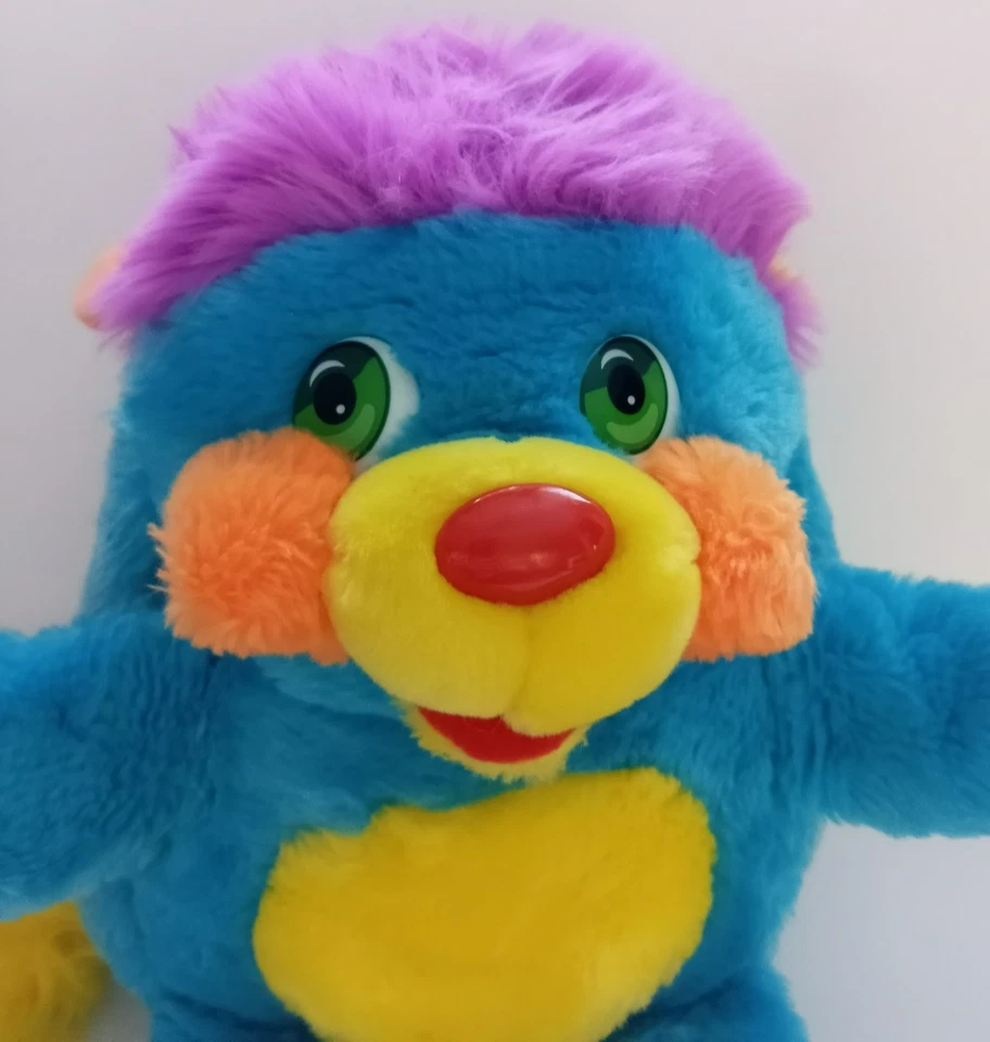 Juguete de peluche Popples PC azul 13" vintage 1985 Mattel American Greetings relleno Foto 2 de 4