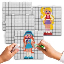 Fuse Beads Pegboards Heat-Resistant Reusable Square Melting Beads Mat