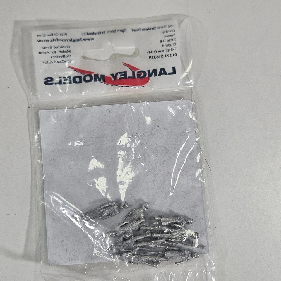 Langley Models F17 10 Standing figures of the 1920's Metal Kit OO/HO Scale Pack. - Image 2 of 4