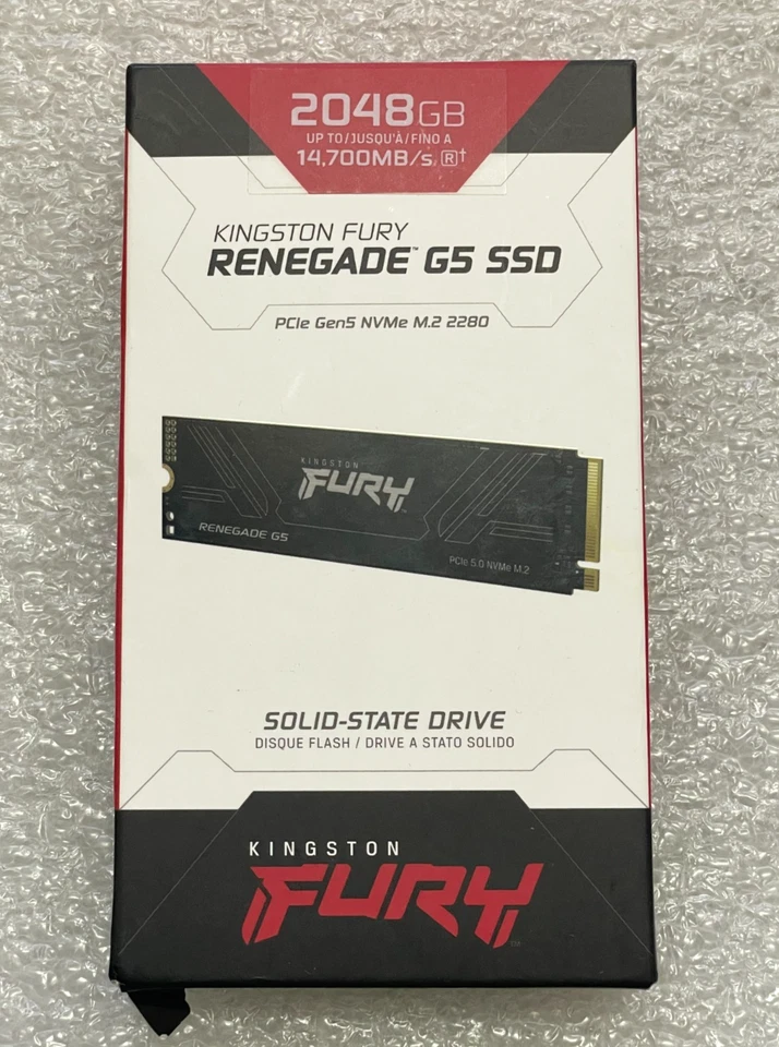 Kingston Fury Renegade G5 SFYR2S/2T0 2TB NVMe M.2 2280 Solid State Drive *NEU*