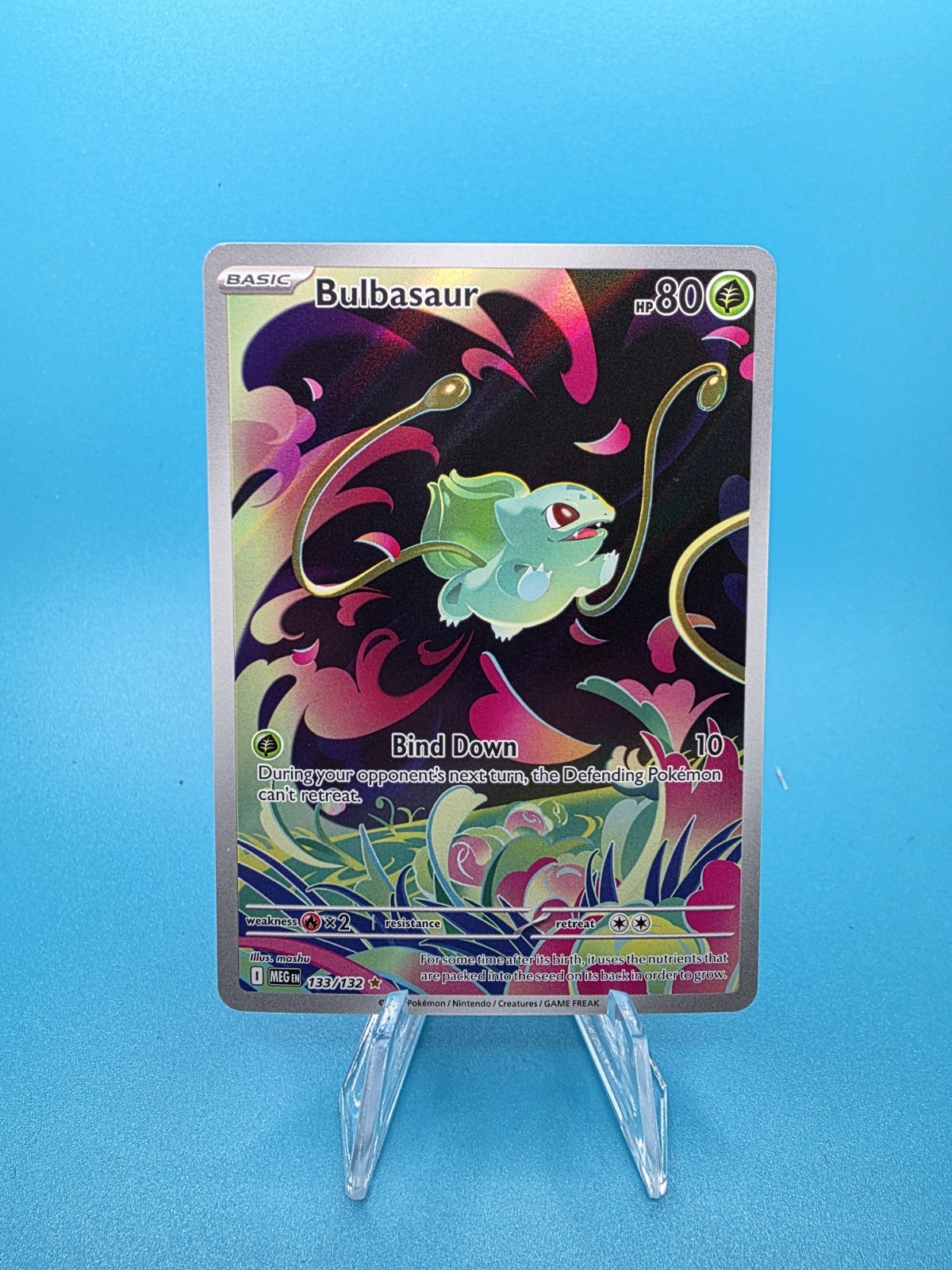 Bulbasaur 133/132 Mega Evolution Illustration Rare NM