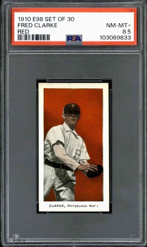 Fred Clarke [Red] 1910 E98 Set of 30 card