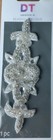 NEW Silver Beaded ppliquette Formal Wedding Dres DAVID TUTERA Collection CENTER  — photo 1