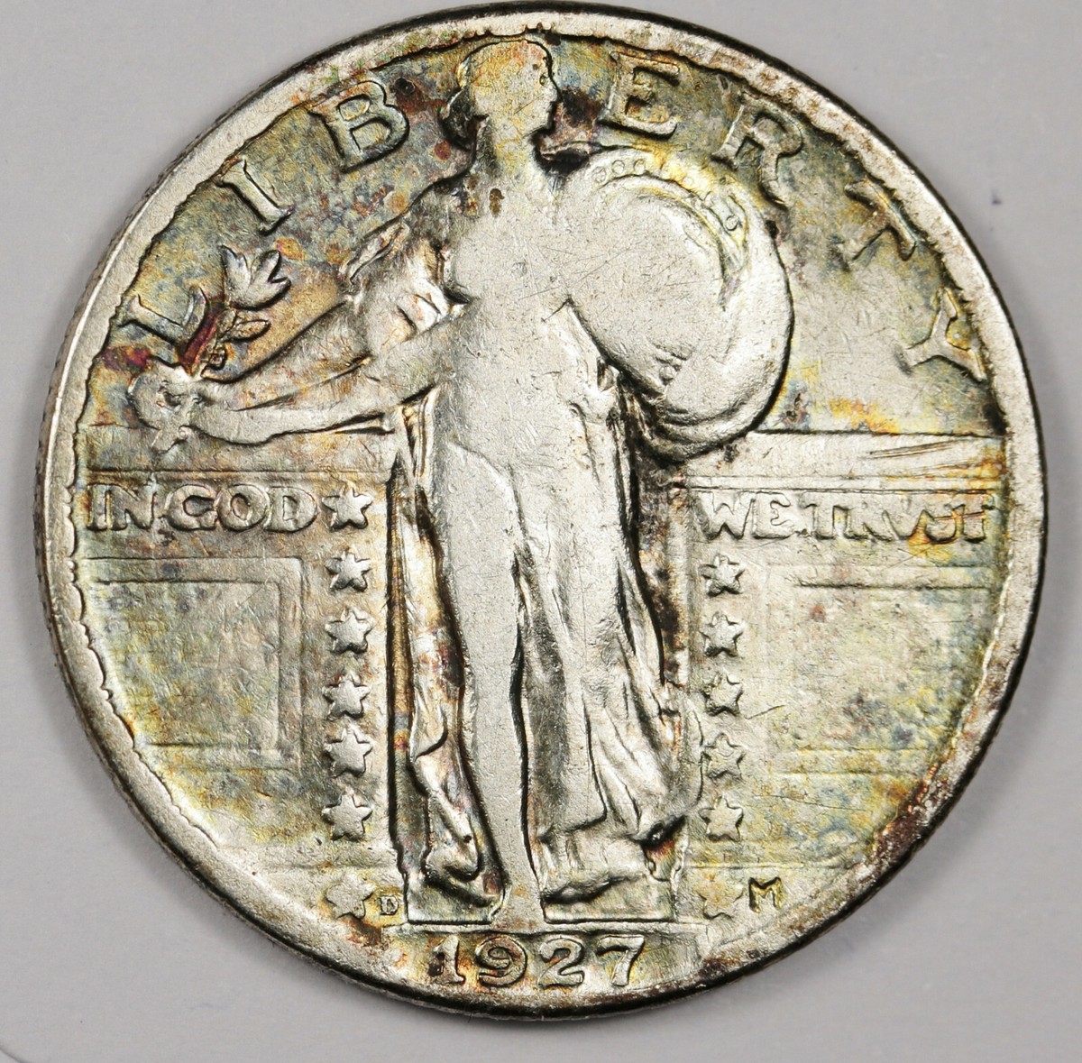 リバティベル3 1927-d Standing Liberty Quarter. F-VF. 162913 | eBay