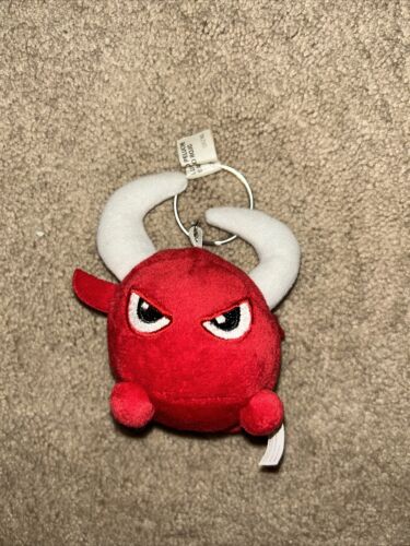 Jordi Nogues Bad Toro Bull Plush Keychain 2 White Horns Spain BadToro Rojo