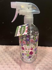 Floral Refillable Glass Spray Bottle Eco Cleaning Zoflora NEW With Tags Gift